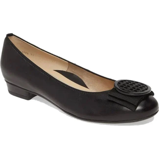 WOMEN'S ARA BAMBI FLAT | BLACK LEATHER - Image 6