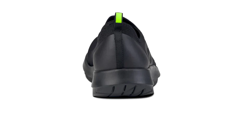 MENS OOFOS OOMG SPORT LOW RECOVERY SLIP ON SHOE | BLACK - Image 6