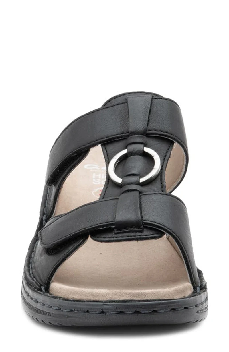 WOMEN'S ARA HERRA SLIDE SANDAL | BLACK - Image 6
