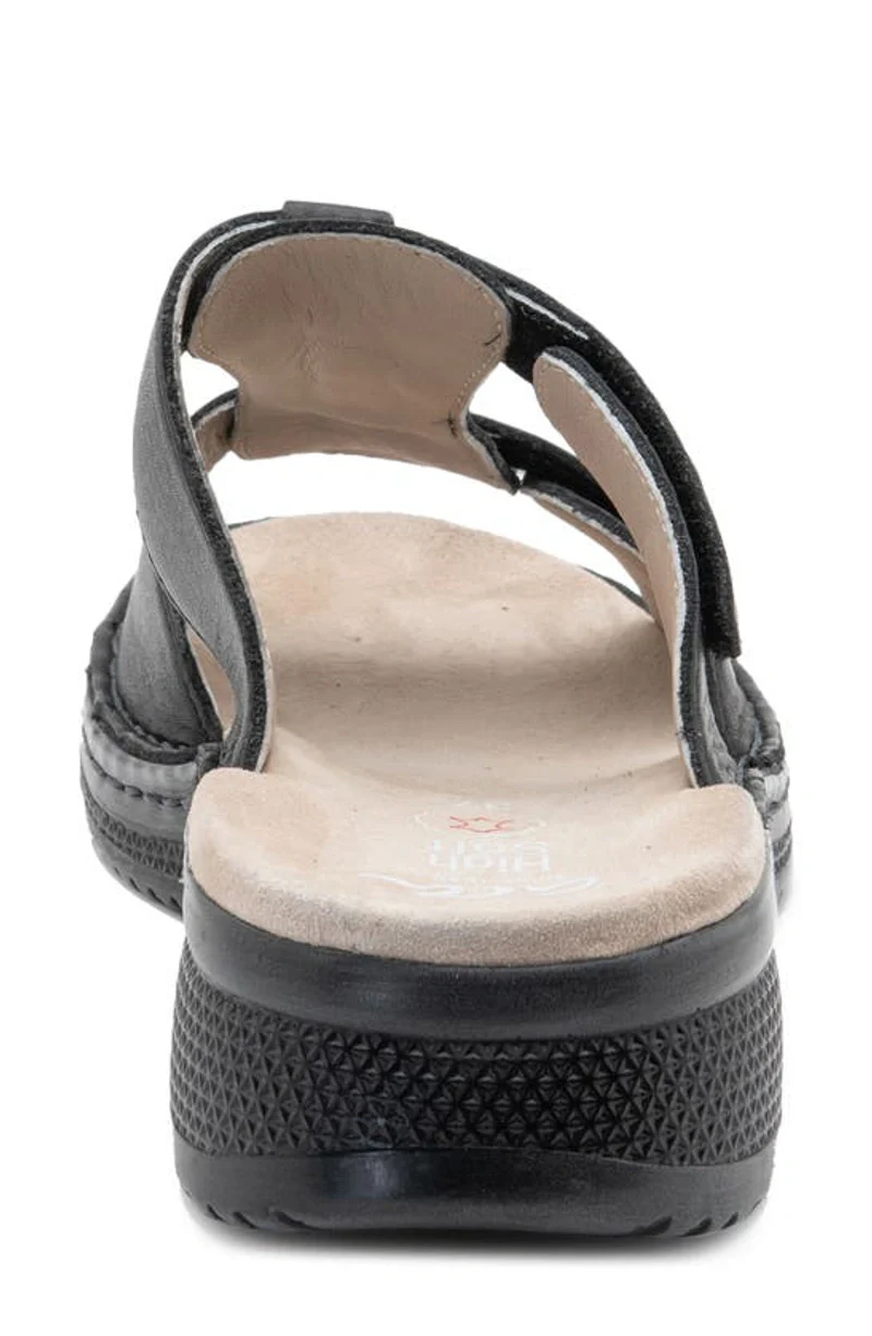 WOMEN'S ARA HERRA SLIDE SANDAL | BLACK - Image 7
