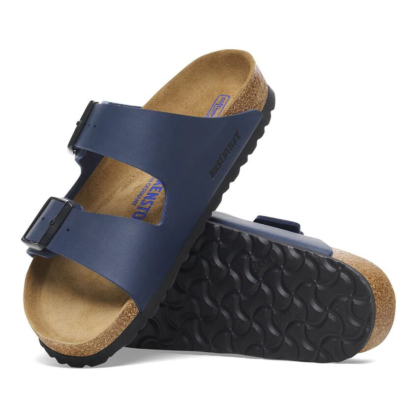 UNISEX BIRKENSTOCK ARIZONA SOFT FOOT BED BIRKO-FLOR | BLUE - Image 5