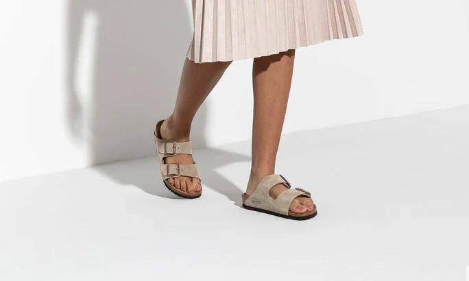 UNISEX BIRKENSTOCK ARIZONA SUEDE LEATHER | TAUPE - Image 3