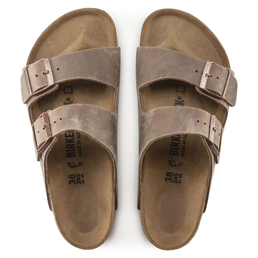 UNISEX BIRKENSTOCK ARIZONA OILED LEATHER | TOBACCO BROWN - Image 6