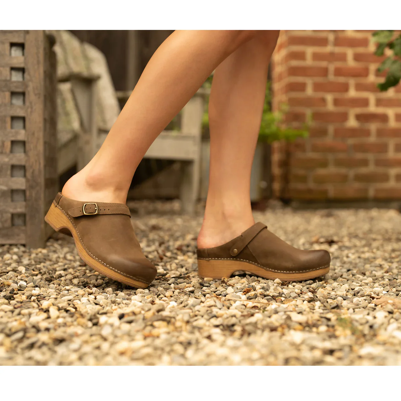 WOMEN'S DANSKO BERRY | MUSHROOM BURNISHED NUBUCK MULE - Image 2
