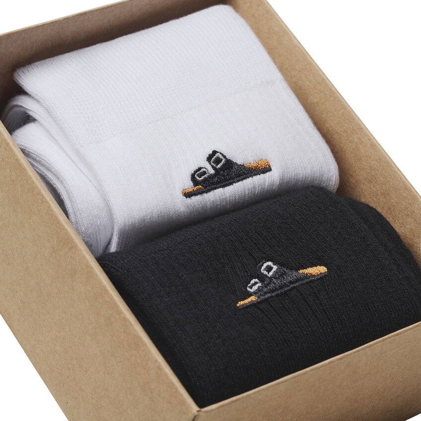 BIRKENSTOCK MEN'S COTTON RIBBED SOCKS MULTI PACK | BLACK | WHITE - Image 2