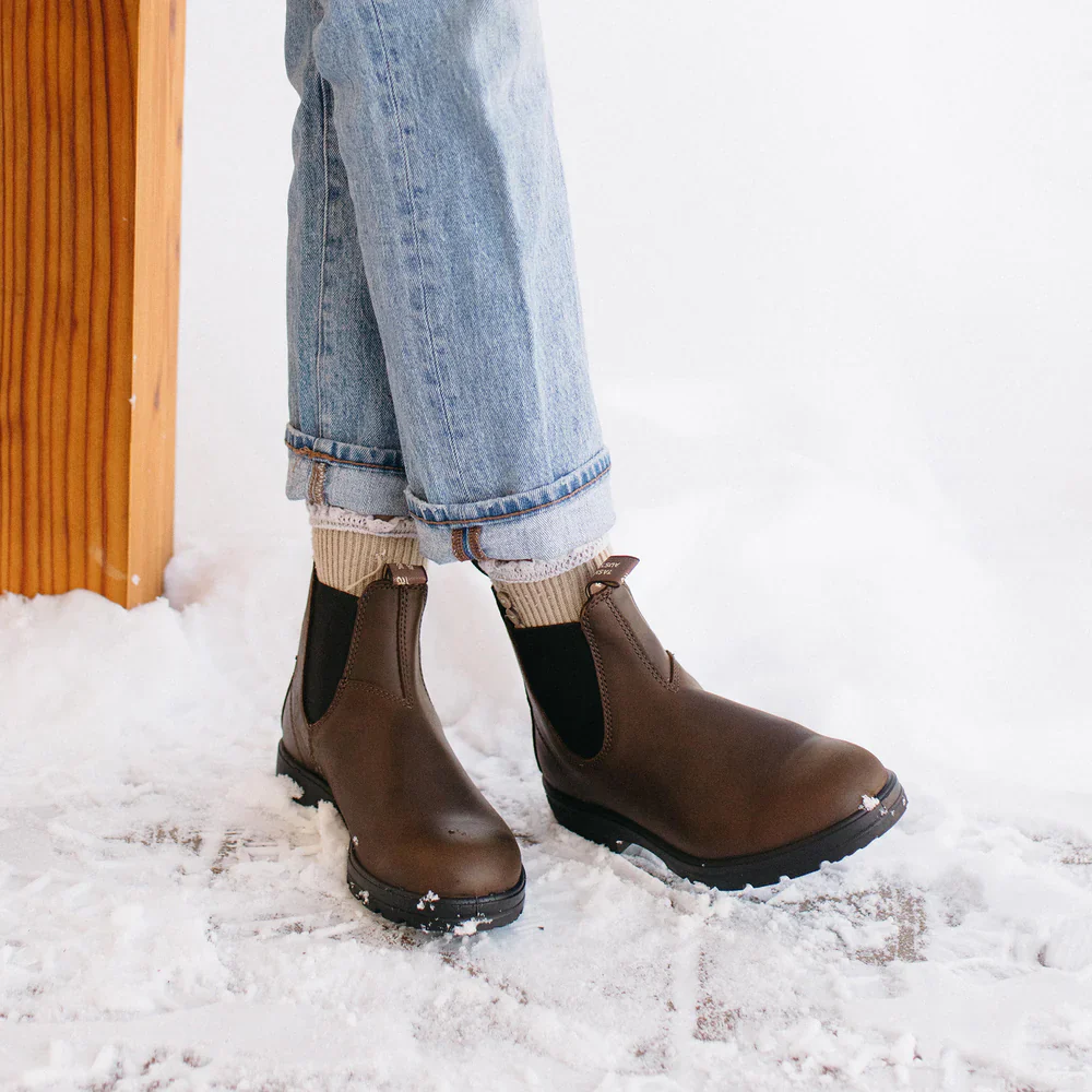 BLUNDSTONE UNISEX CHELSEA BOOTS | ANTIQUE BROWN - Image 8