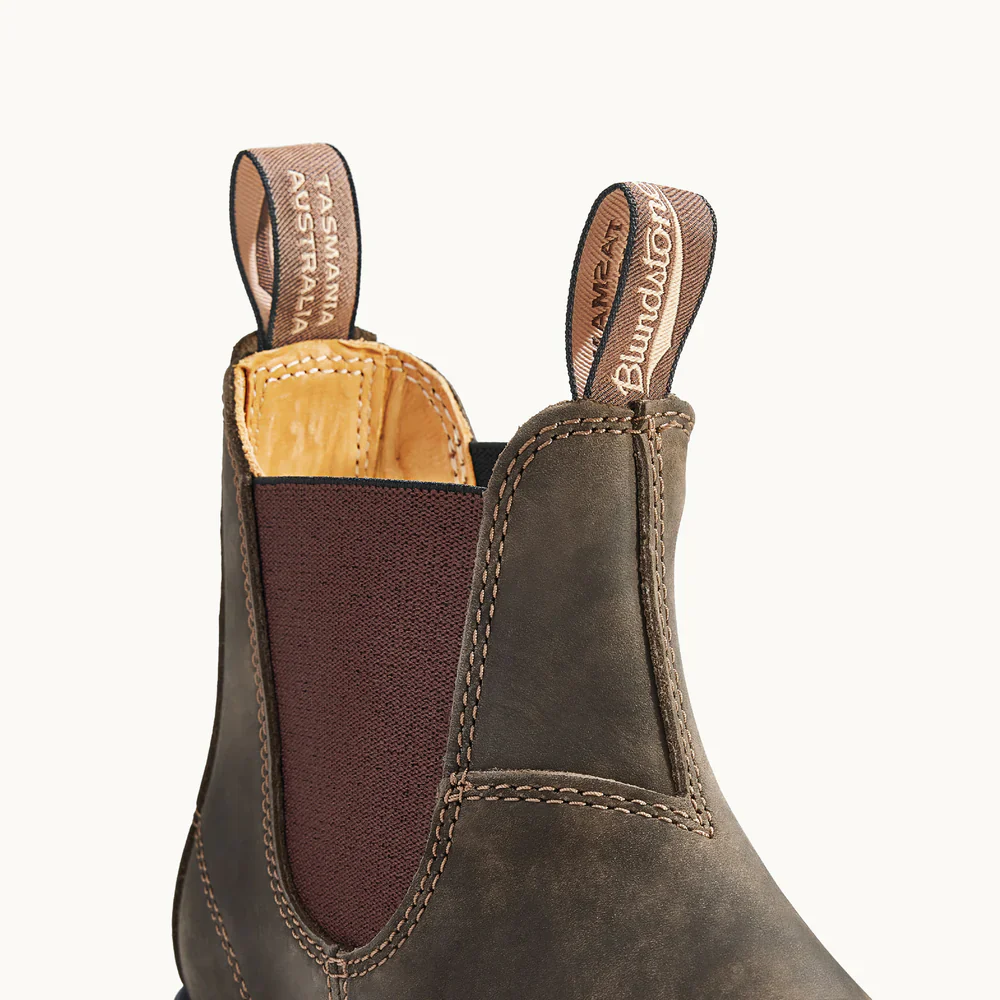 BLUNDSTONE UNISEX CHELSEA BOOTS | RUSTIC BROWN - Image 3