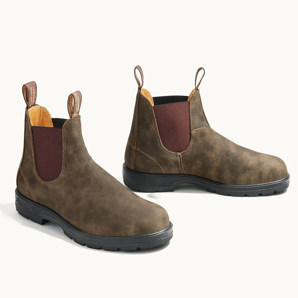 BLUNDSTONE UNISEX CHELSEA BOOTS | RUSTIC BROWN - Image 9