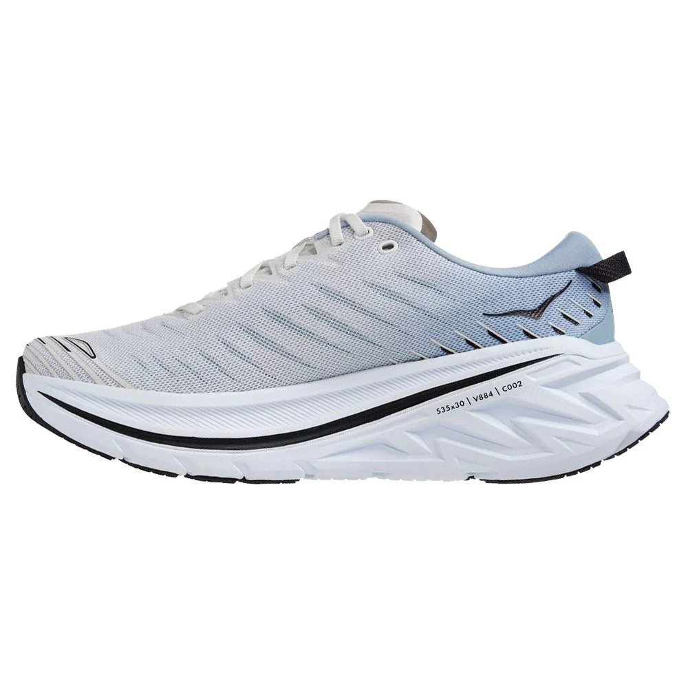 MEN'S HOKA BONDI X | BLANC DE BLANC / BLUE FOG - Image 2