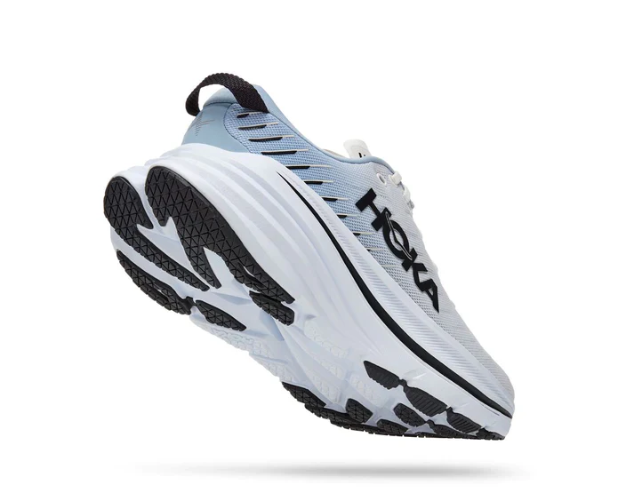 MEN'S HOKA BONDI X | BLANC DE BLANC / BLUE FOG - Image 4