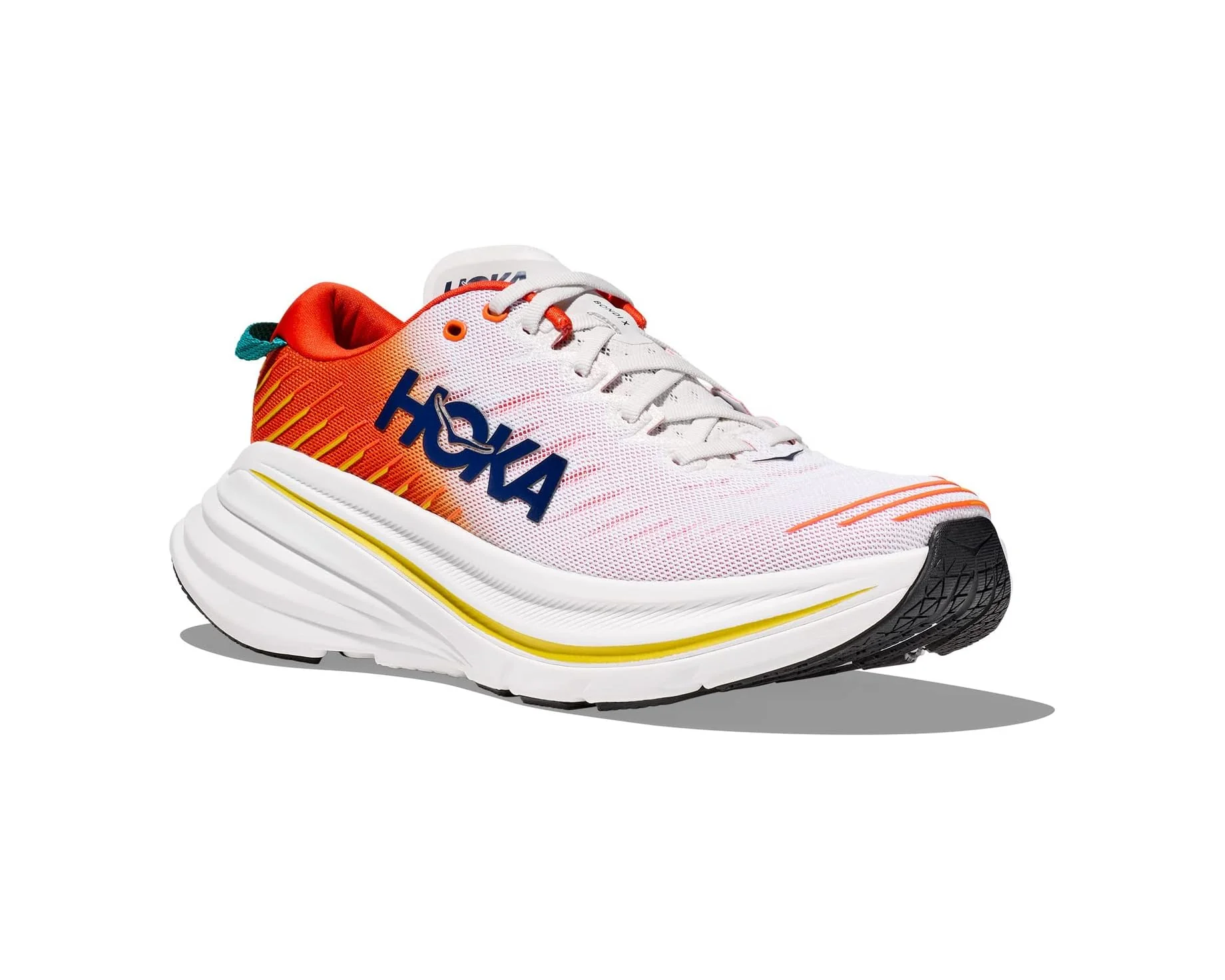MEN'S HOKA BONDI X  | BLANC DE BLANC / FLAME - Image 3