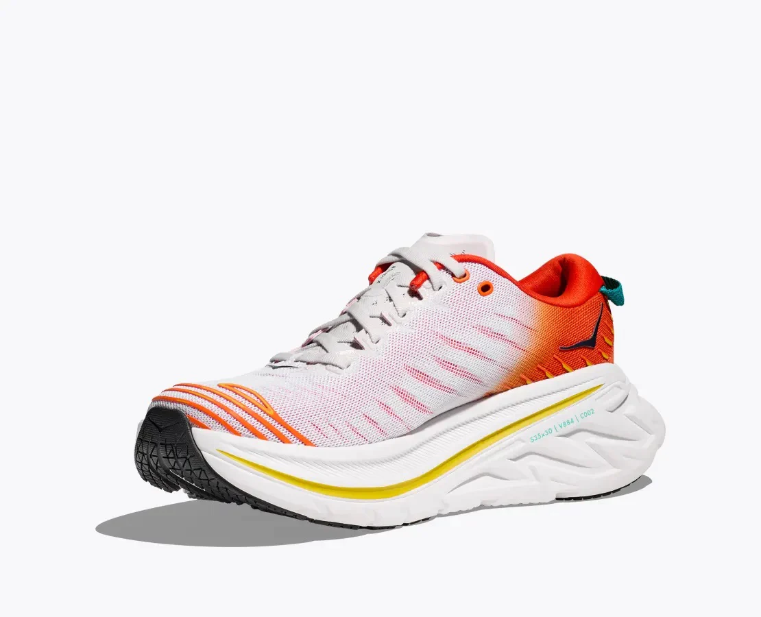MEN'S HOKA BONDI X  | BLANC DE BLANC / FLAME - Image 6