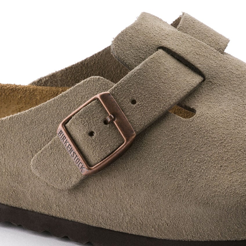 UNISEX BIRKENSTOCK BOSTON SOFT FOOT BED | TAUPE - Image 4