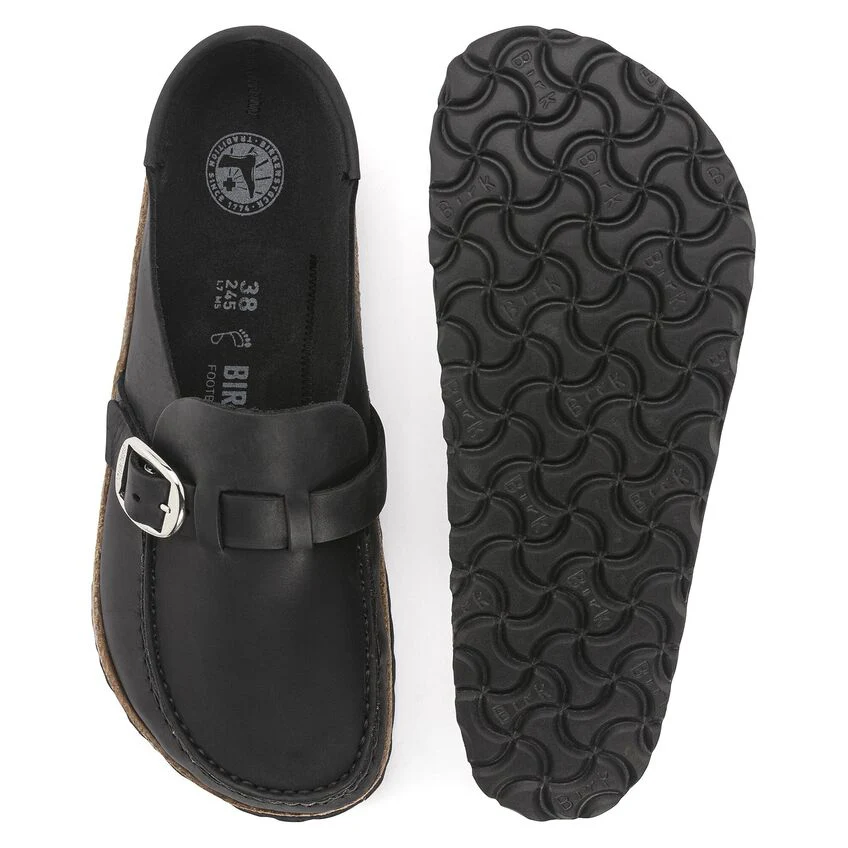 WOMEN'S BIRKENSTOCK BUCKLEY CLOG | BLACK - Image 6