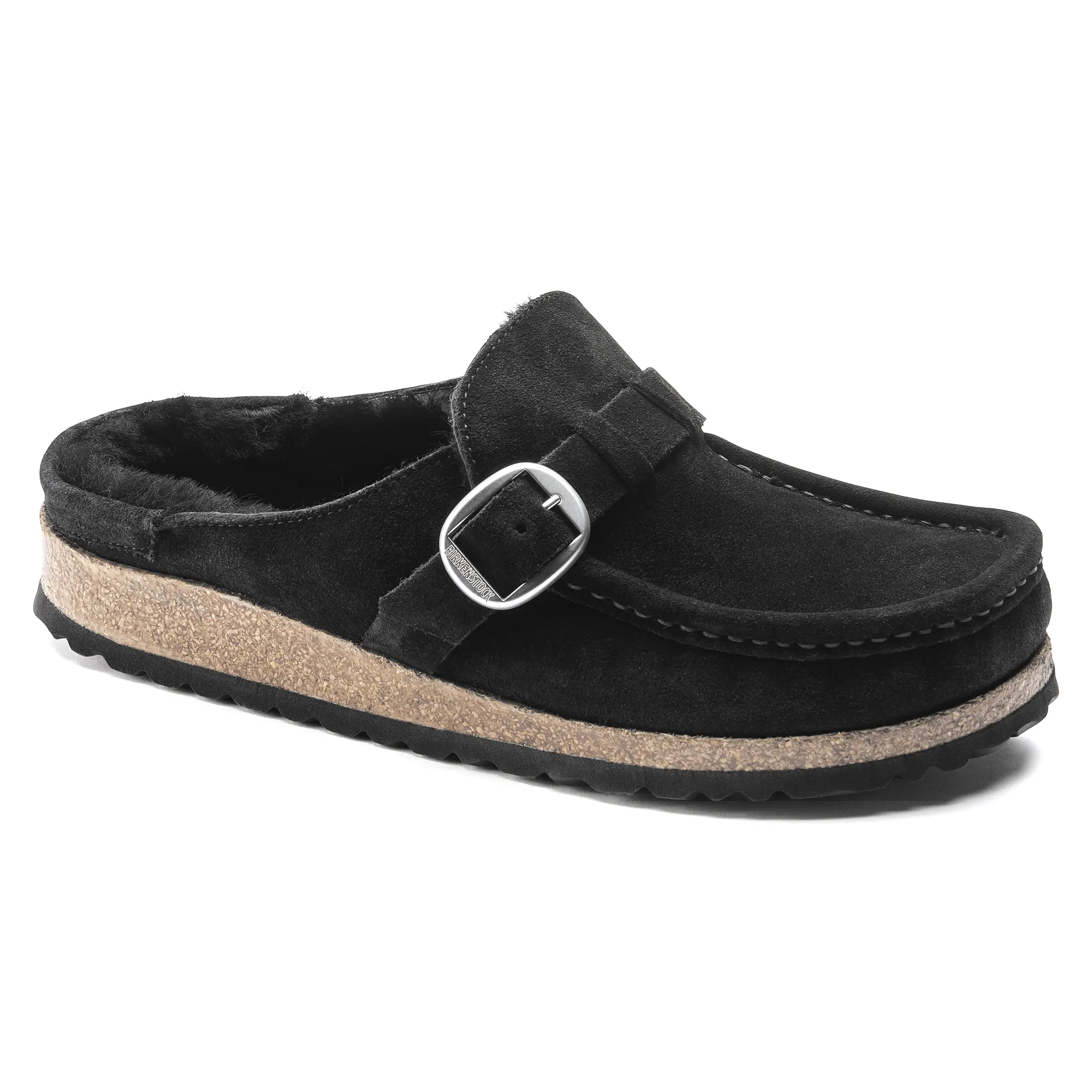 WOMEN'S BIRKENSTOCK BUCKLEY SHEARLING | BLACK - Image 3