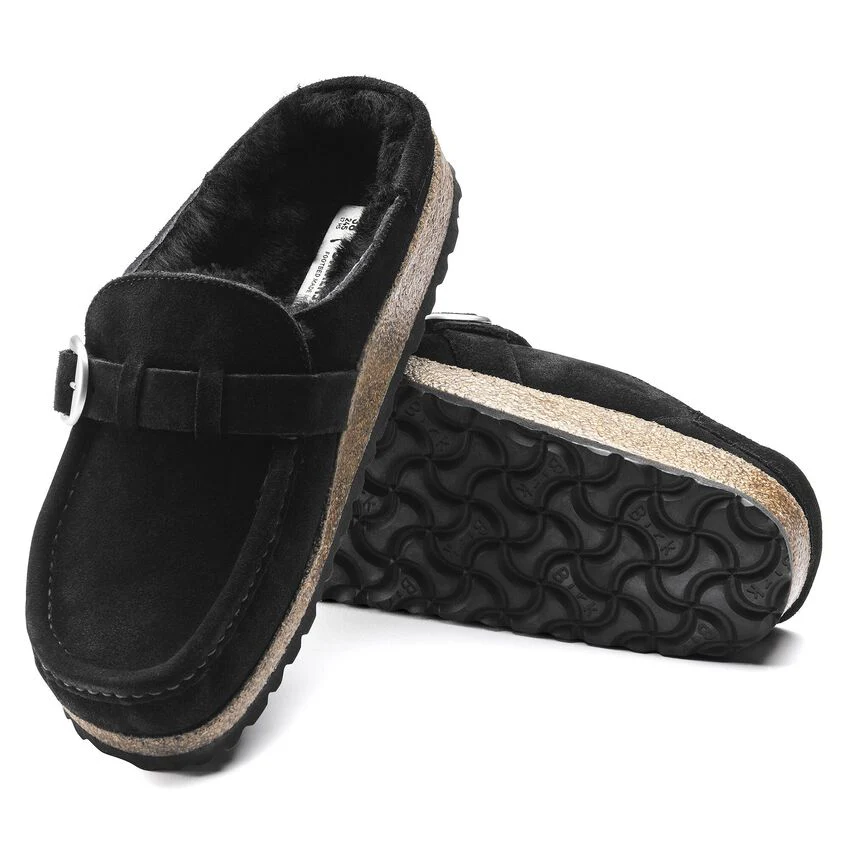 WOMEN'S BIRKENSTOCK BUCKLEY SHEARLING | BLACK - Image 5