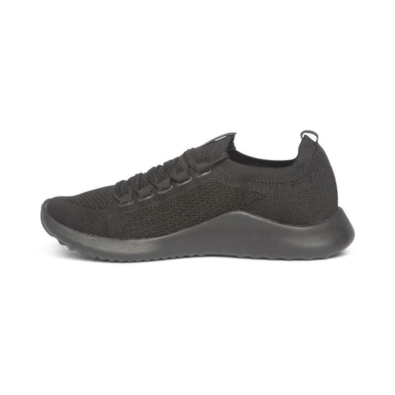 WOMEN'S AETREX CARLY SNEAKERS | BLACK / BLACK - Image 3