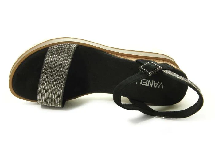 WOMEN'S VANELI CEDRA WEDGE SANDAL | BLACK SUEDE - Image 3