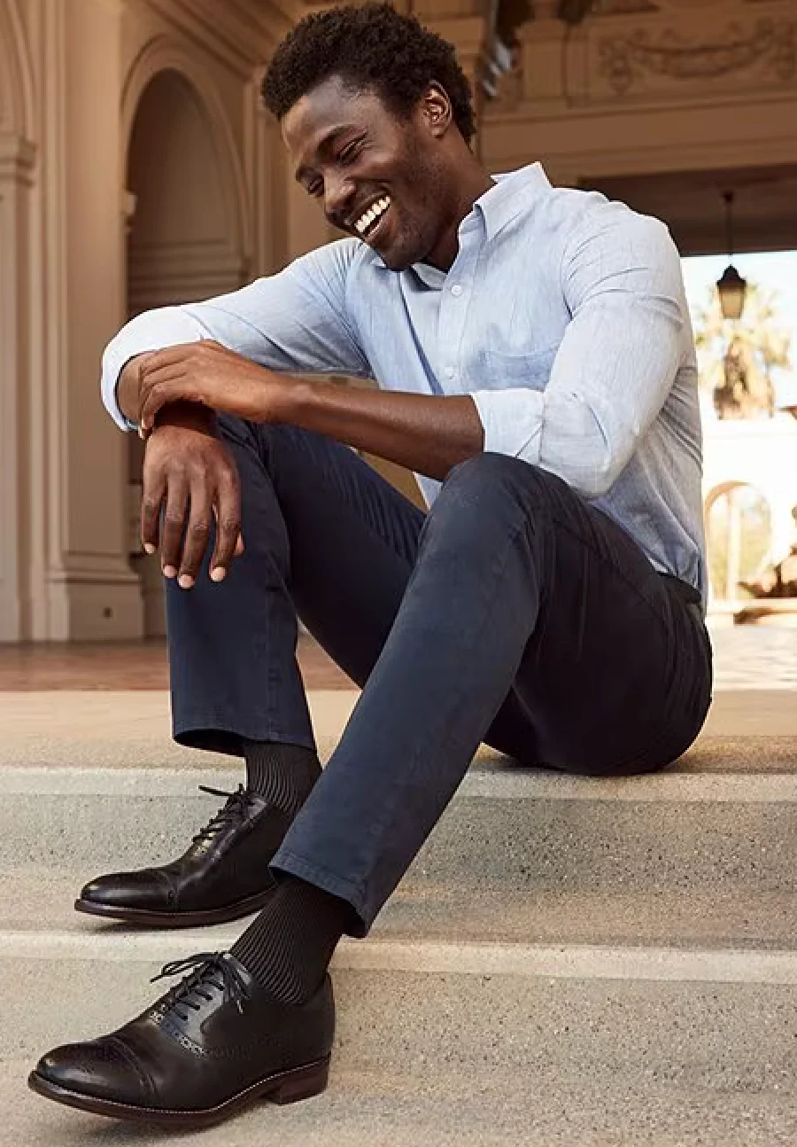 MEN'S JOHNSTON & MURPHY CONARD 2.0 CAP TOE | BLACK - Image 2