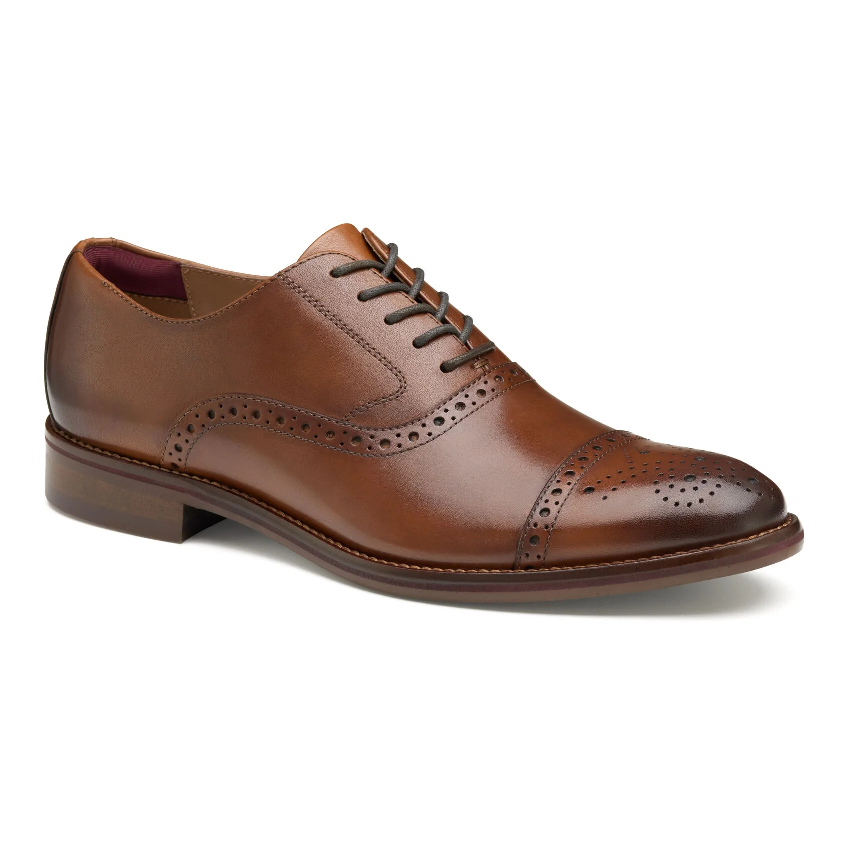 MEN'S JOHNSTON & MURPHY CONARD 2.0 CAP TOE | TAN FULL GRAIN - Image 2