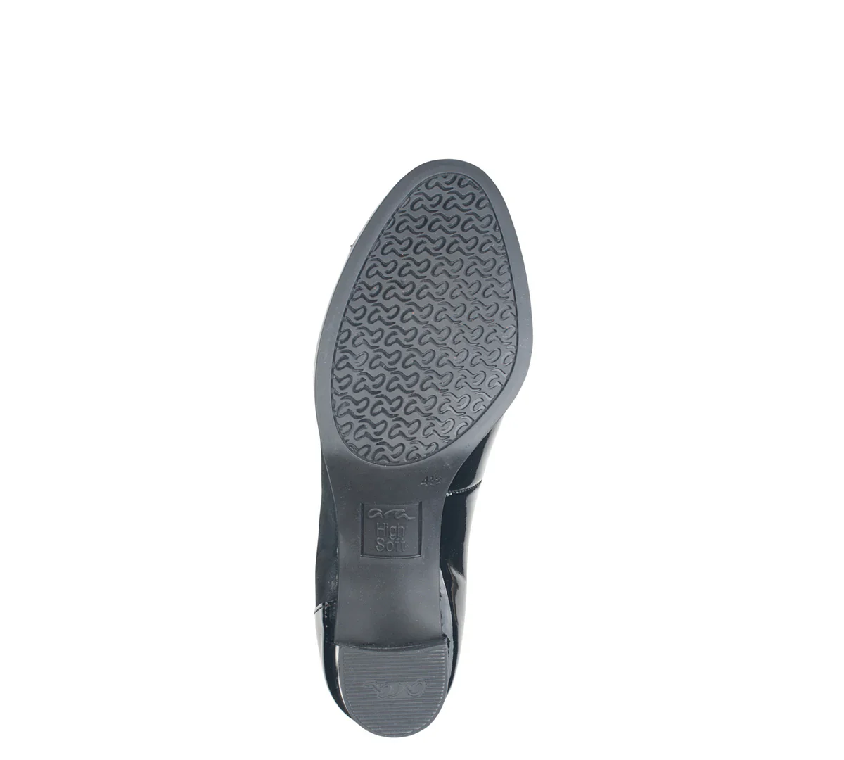 WOMEN'S ARA CONCORD MIXED MEDIA PUMP | BLACK PATENT - Image 4
