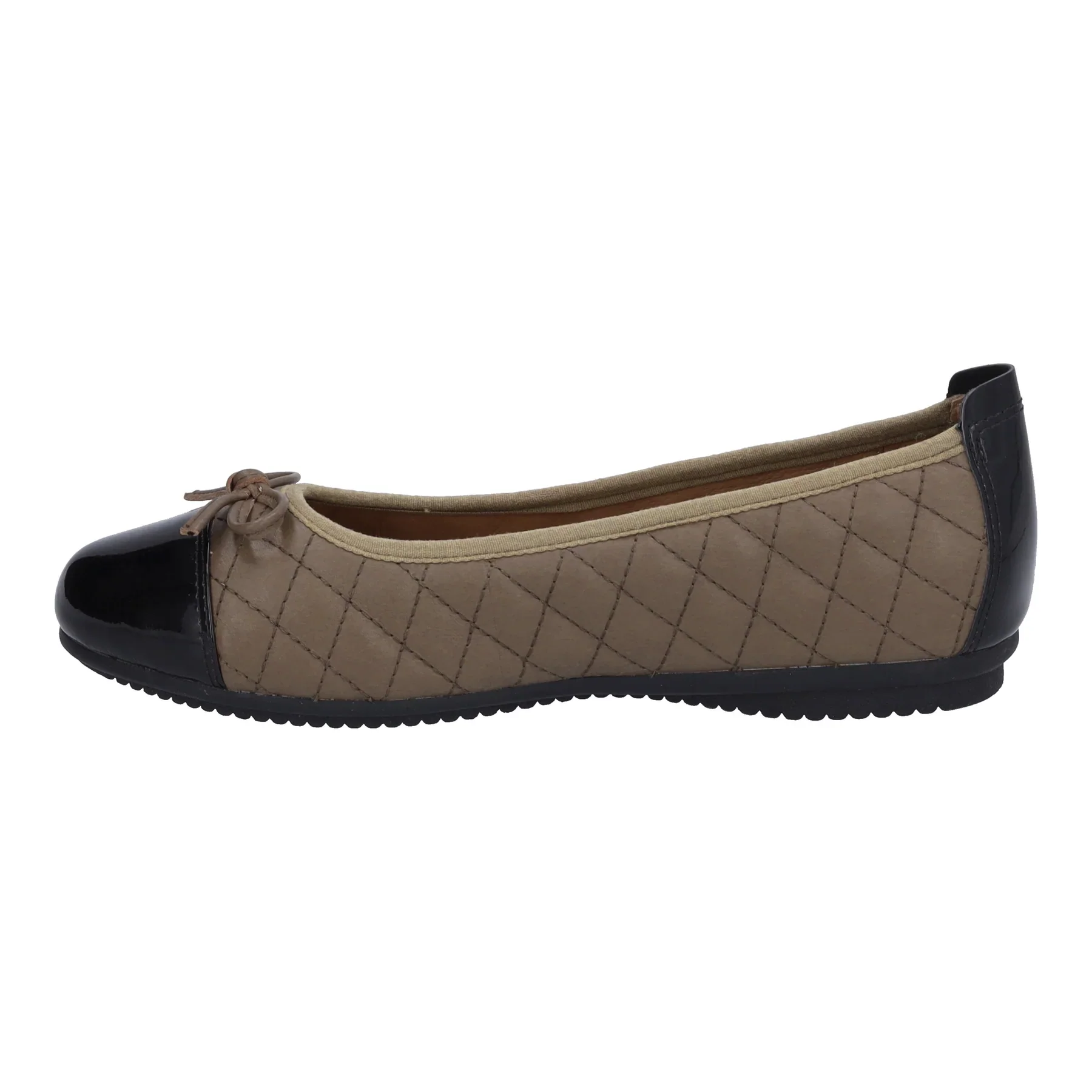 WOMEN'S JOSEF SEIBEL PIPPA 76 BALLET FLAT | BEIGE / BLACK - Image 3