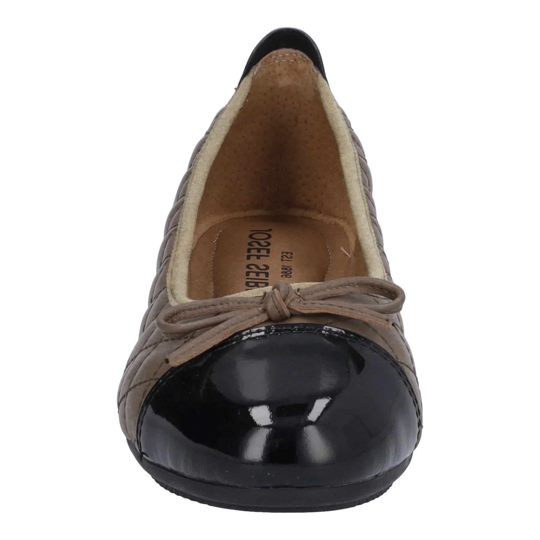 WOMEN'S JOSEF SEIBEL PIPPA 76 BALLET FLAT | BEIGE / BLACK - Image 5