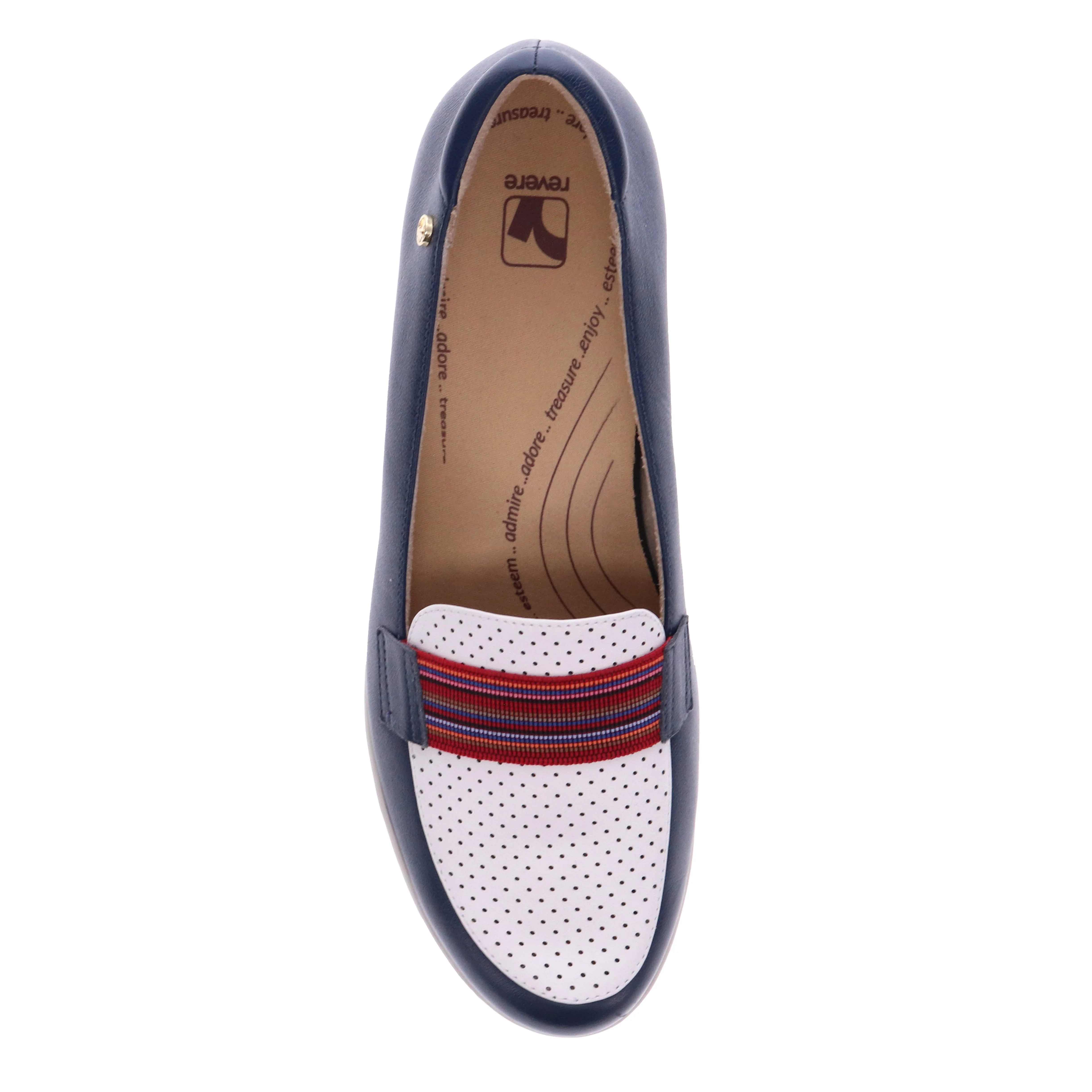 WOMEN'S REVERE MONTE CARLO LOAFER | BLUE FRENCH - Image 4