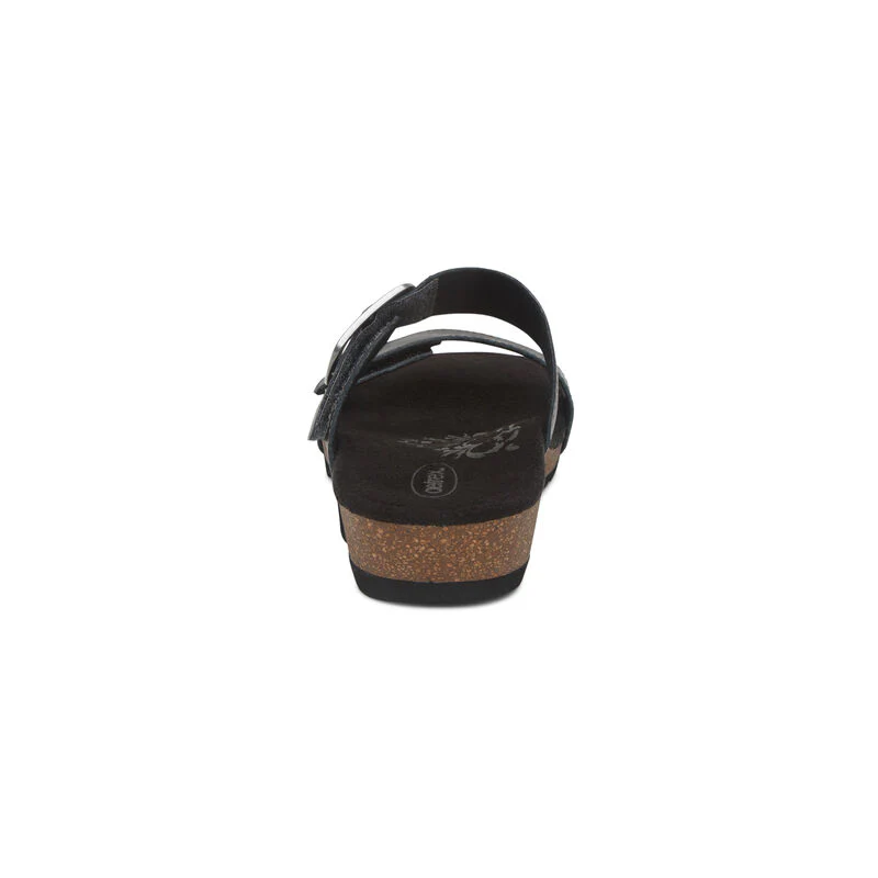WOMEN'S AETREX DAISY ADJUSTABLE SLIDE | BLACK - Image 7