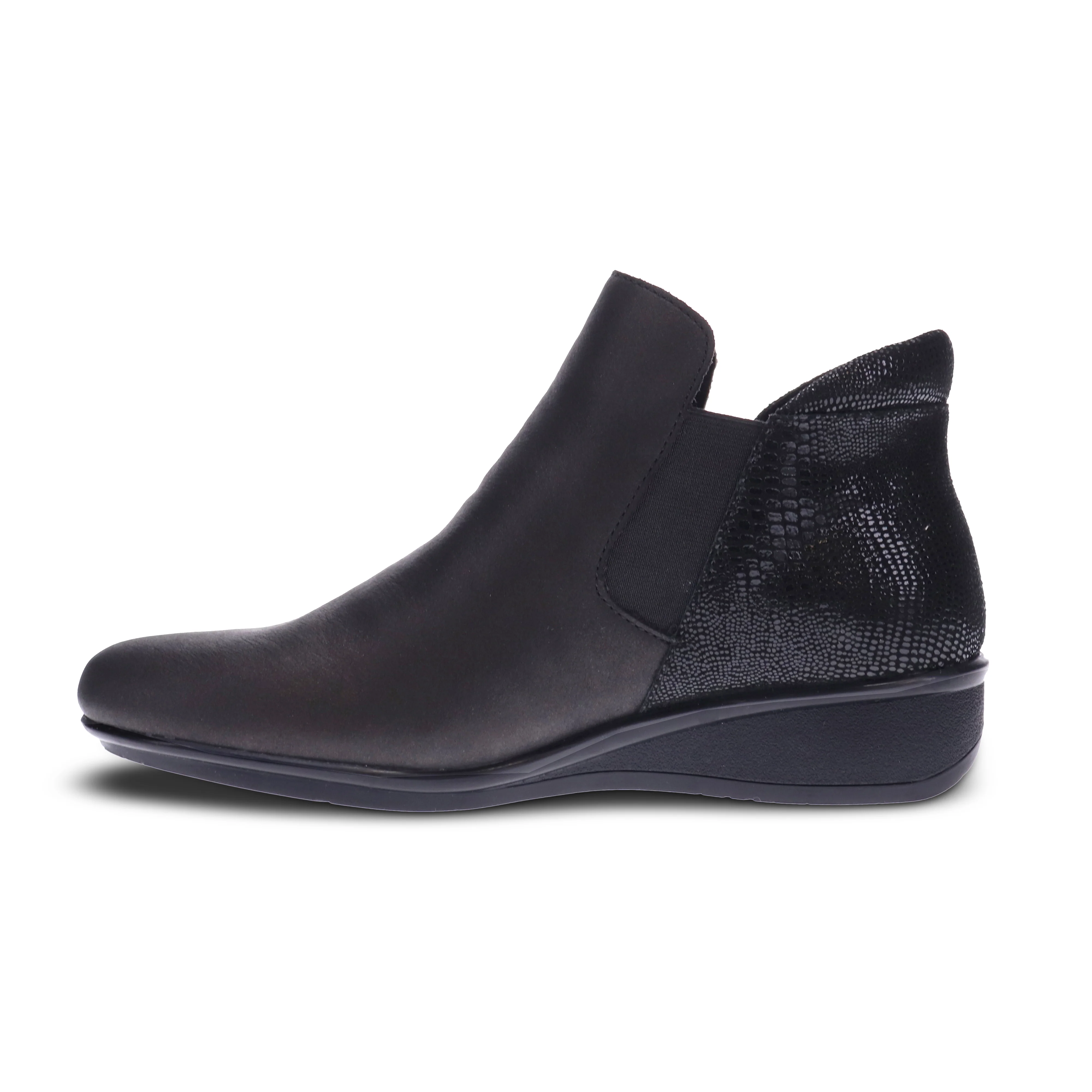 WOMEN'S REVERE DAMASCUS BOOT | ONYX / BLACK LIZARD - Image 2