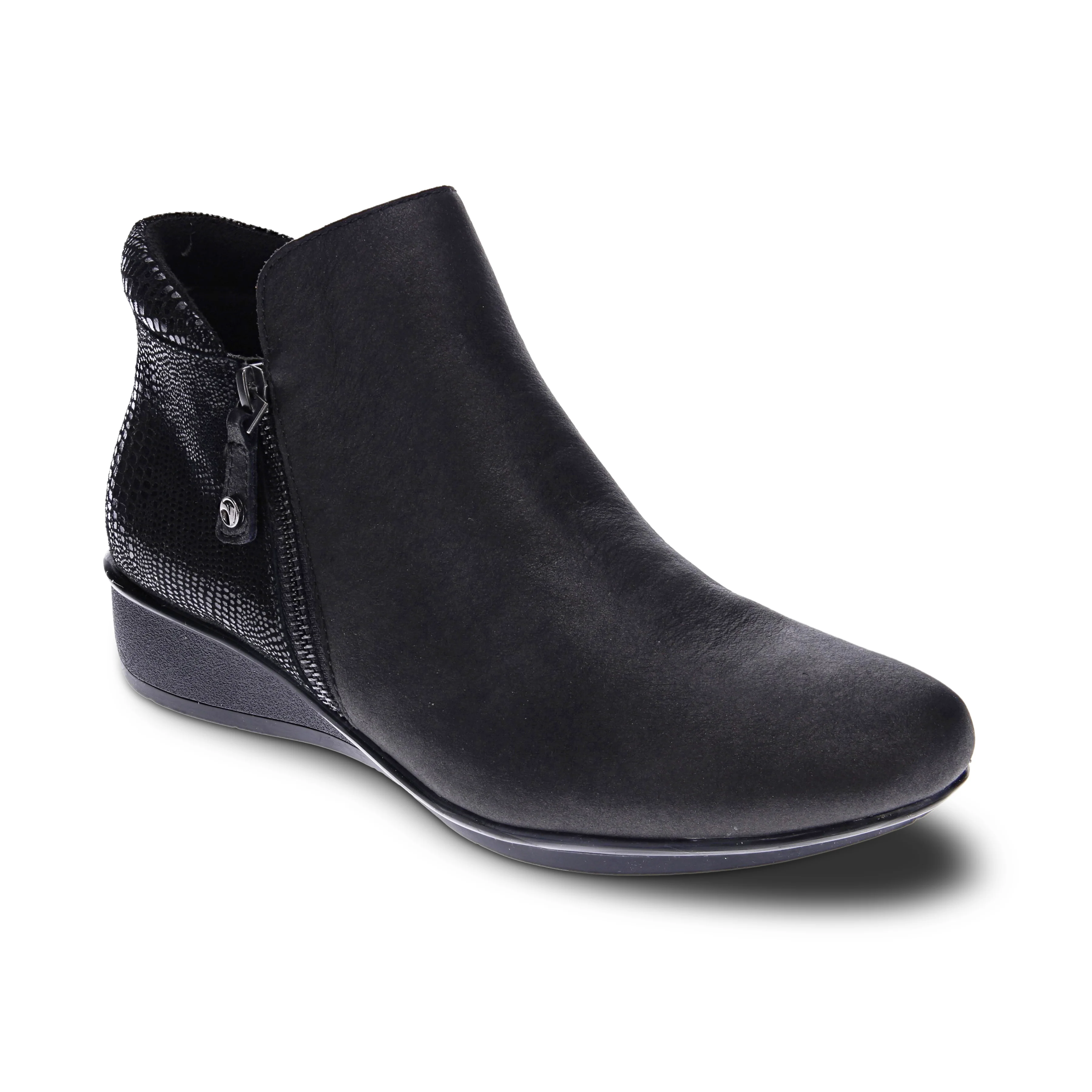 WOMEN'S REVERE DAMASCUS BOOT | ONYX / BLACK LIZARD - Image 3