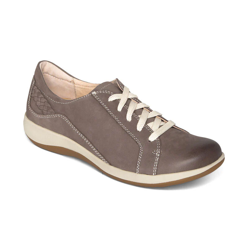WOMEN'S AETREX DANA LACE UP OXFORD | WARM GREY - Image 4
