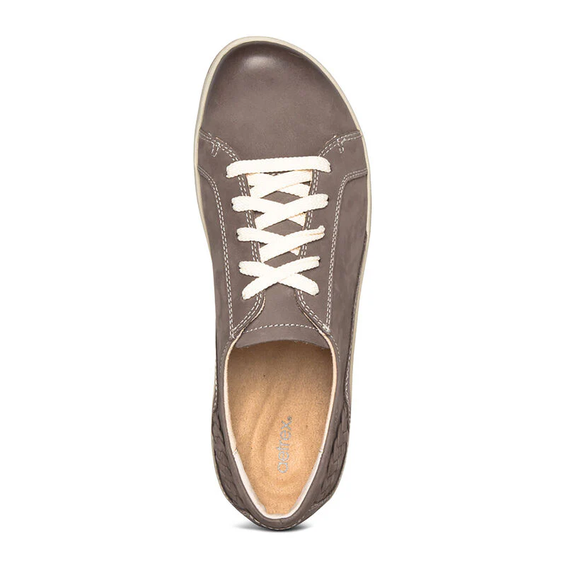 WOMEN'S AETREX DANA LACE UP OXFORD | WARM GREY - Image 5