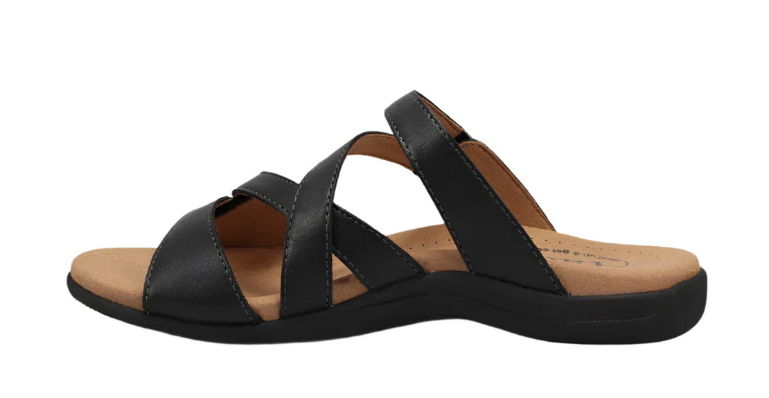 WOMEN'S TAOS DOUBLE U SANDAL | BLACK - Image 2