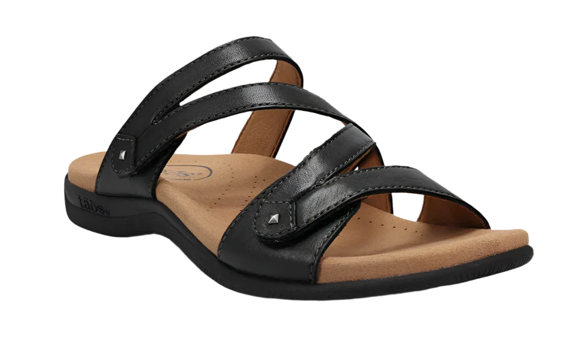 WOMEN'S TAOS DOUBLE U SANDAL | BLACK - Image 3