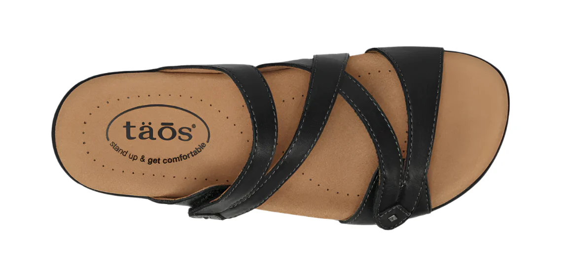 WOMEN'S TAOS DOUBLE U SANDAL | BLACK - Image 4