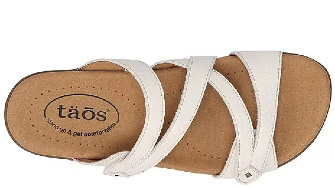 WOMEN'S TAOS DOUBLE U SANDAL | WHITE PEARL - Image 4