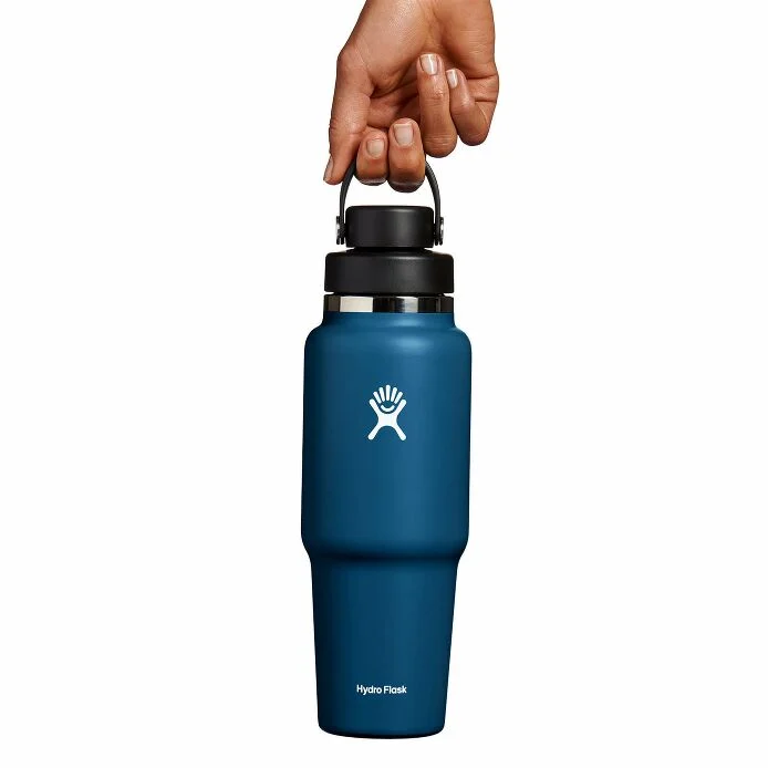HYDRO FLASK 32 OZ WIDE MOUTH TRAVEL BOTTLE WITH FLEX CHUG CAP | INDIGO - Image 4