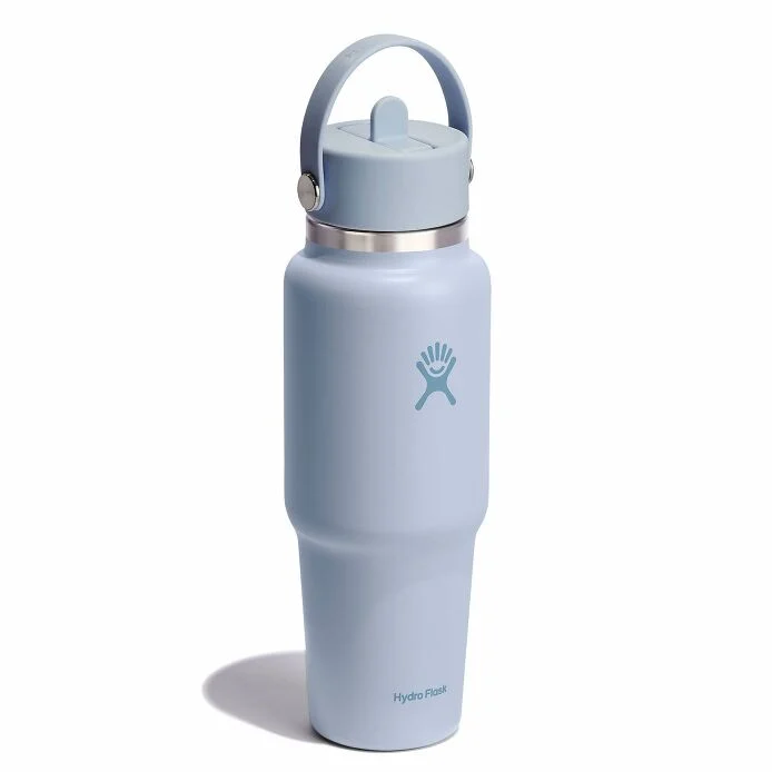 HYDRO FLASK 32 OZ WIDE MOUTH TRAVEL BOTTLE WITH FLEX STRAW CAP | SURF - Image 4