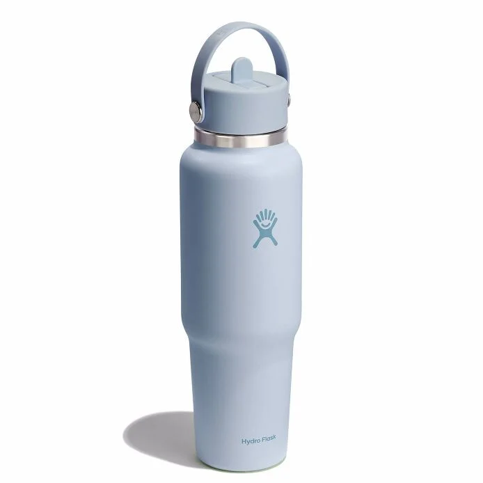 HYDRO FLASK 40 OZ WIDE MOUTH TRAVEL BOTTLE WITH FLEX STRAW CAP | SURF - Image 2