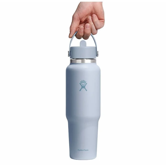 HYDRO FLASK 40 OZ WIDE MOUTH TRAVEL BOTTLE WITH FLEX STRAW CAP | SURF - Image 3