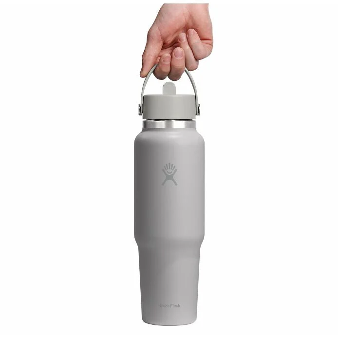 HYDRO FLASK 40 OZ WIDE MOUTH TRAVEL BOTTLE WITH FLEX STRAW CAP | TONAL BIRCH - Image 3
