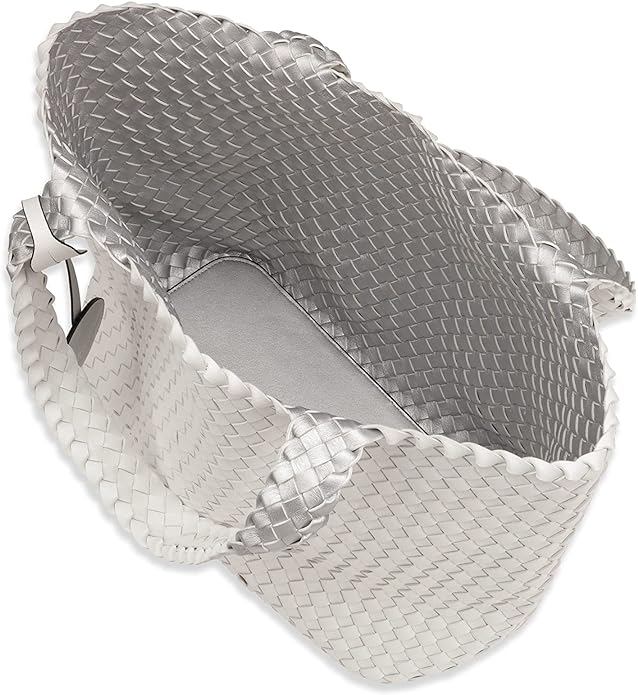 WOMEN'S ILSE JACOBSEN HANDBAG | WHITE / SILVER - Image 3