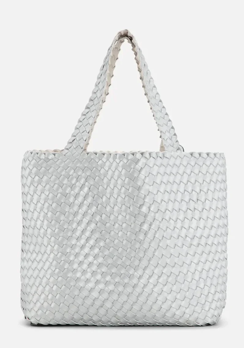 WOMEN'S ILSE JACOBSEN HANDBAG | WHITE / SILVER - Image 4