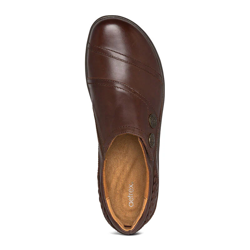 WOMEN'S AETREX KARINA MONK STRAP | BROWN - Image 5