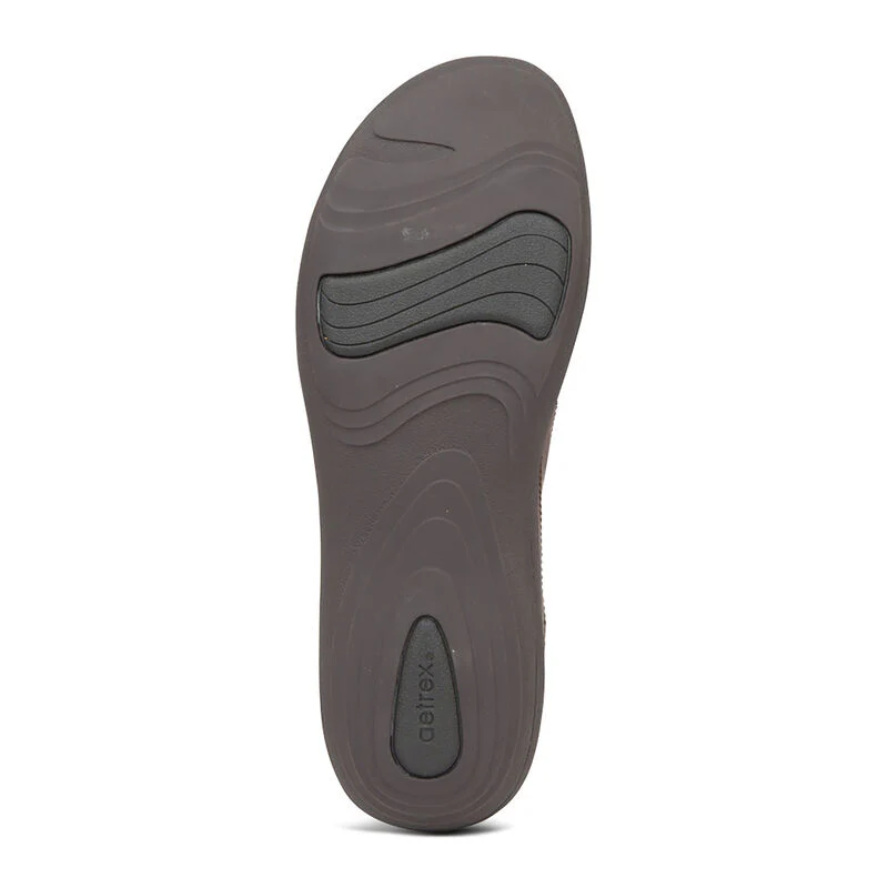 WOMEN'S AETREX KARINA MONK STRAP | BROWN - Image 6