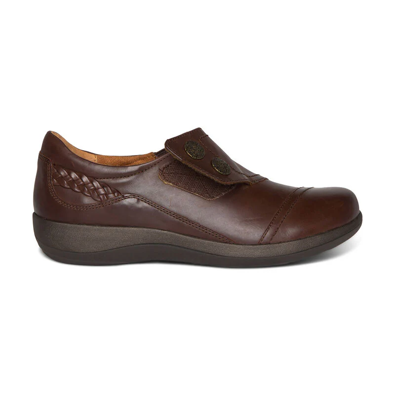 WOMEN'S AETREX KARINA MONK STRAP | BROWN - Image 7