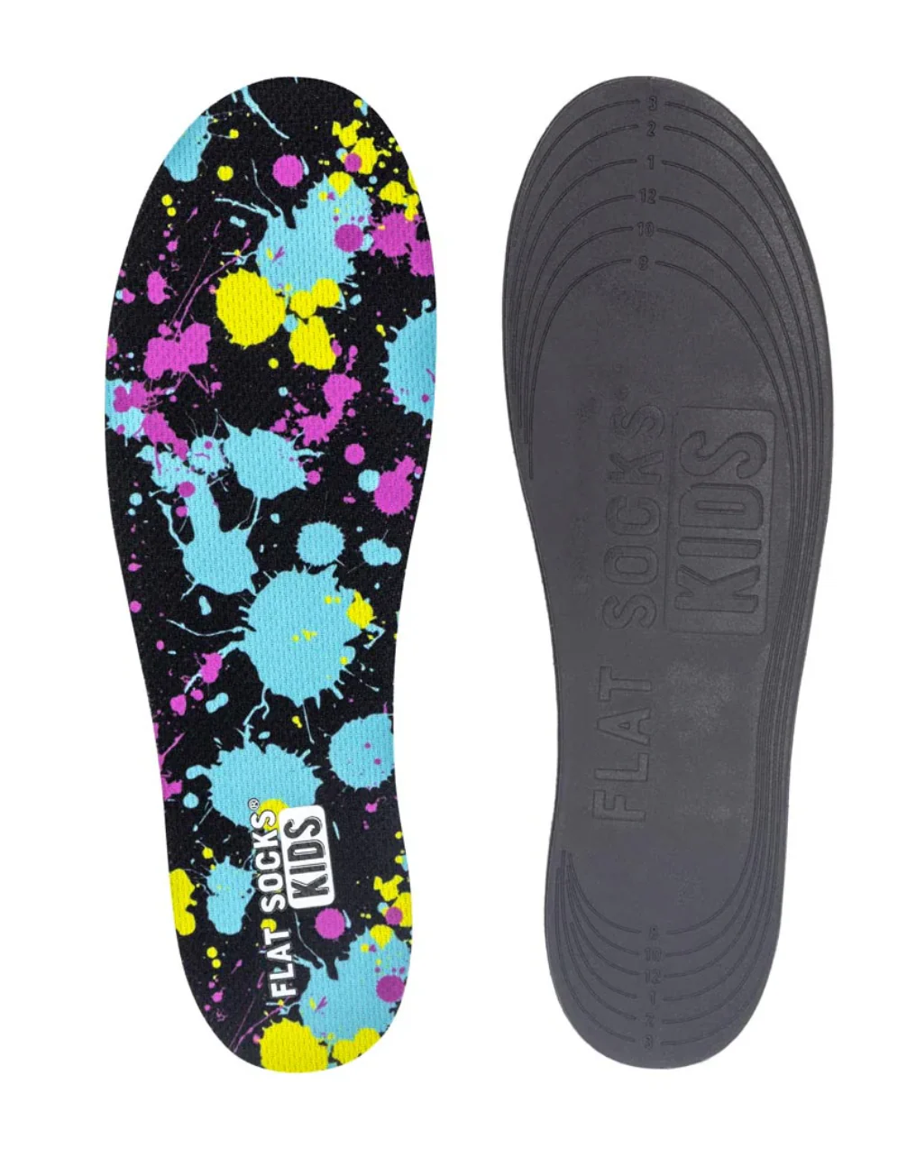 KIDS FLAT SOCKS MESH | PAINT SPLATTER - Image 3