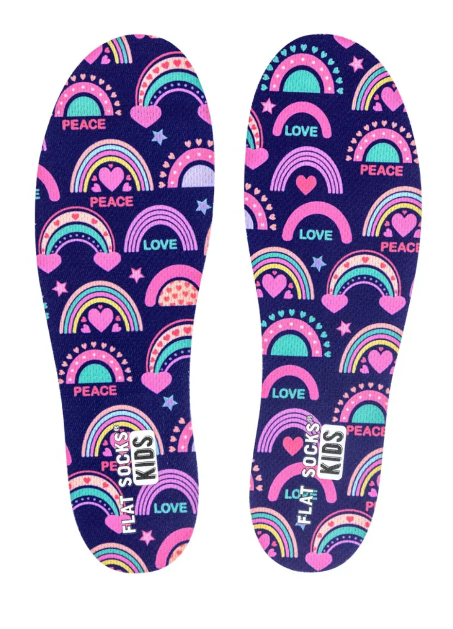 KIDS FLAT SOCKS MESH | RAINBOW EXPLOSION - Image 4