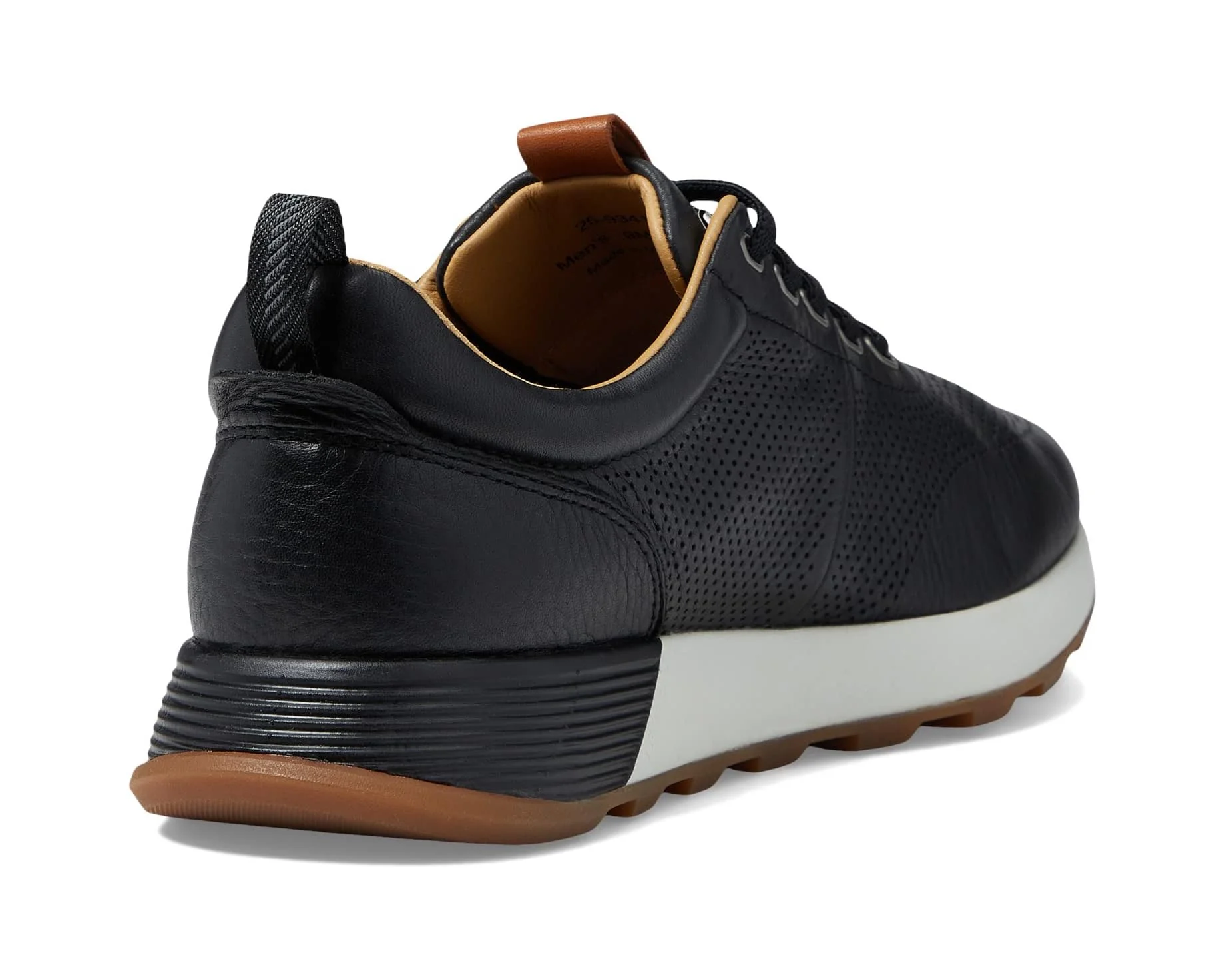 MEN'S JOHNSTON & MURPHY KINNON PERFORATED JOGGER | BLACK - Image 6